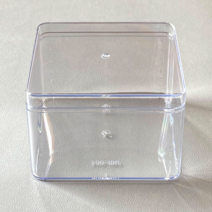 플라스틱 보틀케이크 티라미수 정사각 용기 뚜껑포함 460ml, 1세트