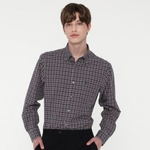 선물포장재 동봉 이지케어 닥스체크 캐주얼 네이비셔츠 레귤러핏 DIG1SHCL141N1