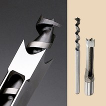 목공 사각 원형 홈파기 드릴날 각끌기 HSS 드릴 비트 장부 구멍 가공 각끌, 9.5mm(3/8)