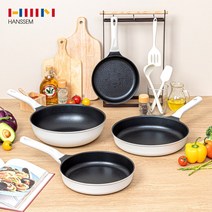 [부모님 / 집들이 선물추천] 국내생산 그립감 좋은 러버코팅 한샘 비숑 IH 인덕션 겸용 프라이팬 택1, 한샘 마이쿡 비숑 IH 프라이팬 28cm