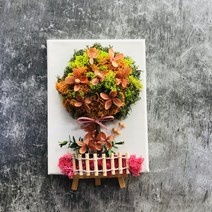 DIY 스칸디아모스 나무만들기 키트(캔버스액자) 공기정화식물 천연이끼, 2.나무받침