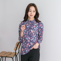 [이헌영] 플라워 프린트 블라우스 22A25005B2 퍼플