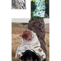 하이킹 오지캠핑 비상용 체온유지 태양광 은박담요 반려견용 아이보호
