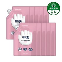 유한양행 해피홈 SAFE365 핸드워시 리필형 핑크포레향 200ml x 10개, 상세페이지참조