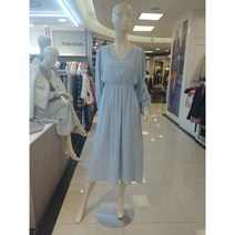 엔비플러스 허리라인 쉬폰 원피스