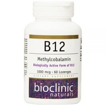 Bioclinic Naturals - B12 메틸코발라민 1000 mcg 60 LOZ