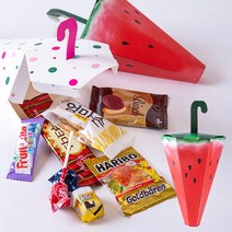 어린이 생일 답례품 과자 간식 우산상자 개별 포장