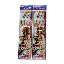 사사메 M-109 볼락낚시채비 사비키 11호 12호 13호 뽈락 열기 전갱이 카드채비