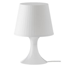 이케아 LAMPAN 람판 탁상스탠드. 화이트 인테리어조명