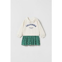 자라 키즈 ZARA KIDS 텍스트 콤비 원피스 245475