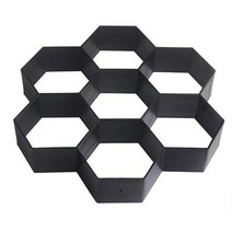 문양거푸집 콘크리트 시멘트 벽돌 거푸집 금형 벽돌 틀 화단 몰드 1pcs diy 경로 재사용 가능한 돌 디자인 포장 재료 도보 정원 건물 포장, 30x30cm