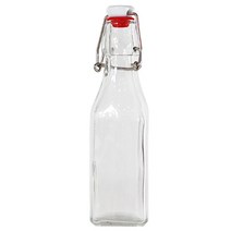 스윙병 더치커피 과일청 오일 소스 음료 저장 유리 병, 1000ml, 1개