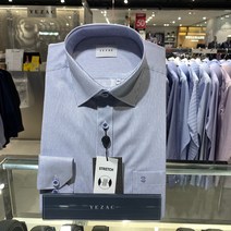 [예작]남성와이셔츠 스트레치 카치온 핀 스트라이프 일반핏 긴팔셔츠 (YJ2SR113BL)