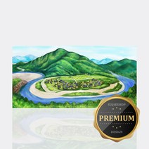 수재샵 비즈 보석십자수 명당도 led 대형 어린이 캔버스 diy 집들이선물