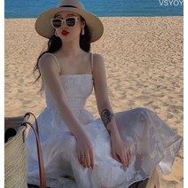 VSYOY 자카르 벌룬 쉬폰 원피스