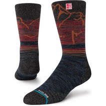 Stance Garhwal 승무원 양말, 중, 빨간색