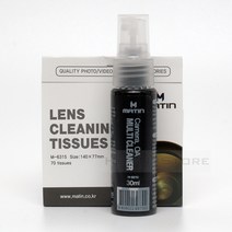 매틴 렌즈 크리닝 티슈 70매＋멀티 크리너 30ml SET - 렌즈/필터/카메라/캠코더/광학기기 청소도구