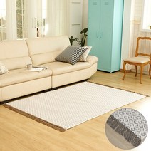 토브맘 위브 러그 100x140cm 인도 거실러그 사각 침실 침대 인테리어 카페트