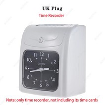 사무실 근태 출퇴근기록카드전자 시간 기록계 직원 출석, 06 Milk White UK Plug
