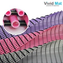 [비비드매트] NEW 욕실 낙상방지 물빠짐매트 점보형 (120x100cm), 색상선택:퍼플, 단품