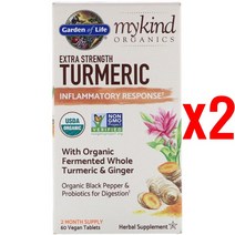 마이카인드 커큐민 강황 Extra Strength Turmeric 60정 2개