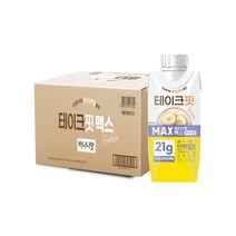 테이크핏 맥스 단백질 음료 드링크 바나나맛, 초코맛, 24개, 250ml