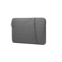 더원인터내셔널 캔버스재질 노트북파우치 10인치 12인치 14인치, 그레이