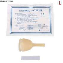 남성 외부 카테터 의료용 멸균 라텍스 소변 수집기 노인 요실금 슬리브 20mm, 3L
