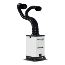 국소배기장치 집진기 이동식 암후드 후드 소형 공장용, 싱글 헤드 화이트 커버형