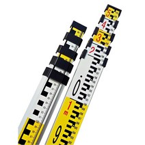 알루미늄 스타프 측량 폴대 측정 자 3m 5m 토목측정, 5m 2색(고급형)