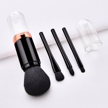 다왕 ZZD514 소녀 감성 파스텔 메이크업 브러쉬세트, (블랙)