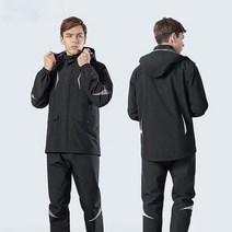 (XL~3XL까지) 심플 디자인 남성 오토바이 방수 우비 상하의 세트