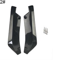 스포일러 호환 범용 자동차 리어 범퍼 탄소 섬유 립 앵글 스플리터 디퓨저 스포일러 스크래치 보호기 2, 01 2