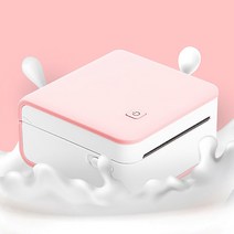 신형 네임 이름 포토 스티커 라벨 프린터 샌디마로, 화이트