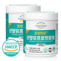 HACCP 인증 네덜란드 산양유 함유 고단백 프로틴 산양유 단백질 분말 (사은품 증정), 300g × 2개, 2개