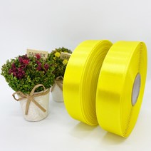 포장 리본 끈 제이제이리본 고밀도주자 45M 2롤 (10mm 15mm), 15mm, 노랑