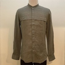 킨록by킨록앤더슨 NC12 S/S KH 린넨 솔리드 셔츠 CXD76
