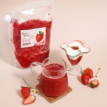 베리모어 듬뿍 딸기청 82% 딸기라떼 과일청 수제 1kg, 1팩(1kg)