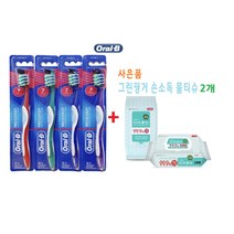 오랄비 크로스액션 프로 엑스퍼트 7 토탈케어 +2 손소독 물티슈 Oral B Cross Action Pro expert 7 total care +2 sanitizing wipes, 4입