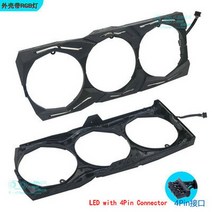 [해외] Asus strix rx580 rx480 gtx1080ti gtx1080 gtx1070ti gtx1070 gtx1060 그래픽 비디오 카드 팬 (프레임 포함), 1pcs Frame 4Pin LED