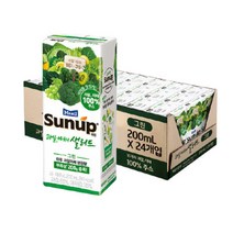 썬업 과일야채샐러드 그린 200ml24팩/주스/음료수, 썬업 과일야채샐러드 그린 200ml