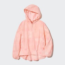 유니클로 여성 초경량 바람막이 자켓 포켓터블 자외선 차단 핑크