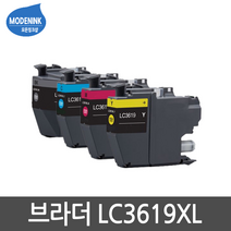 브라더 LC3619XL MFC-J3530DW MFC-J3930DW 비정품잉크, 1개, LC3619XL 빨강
