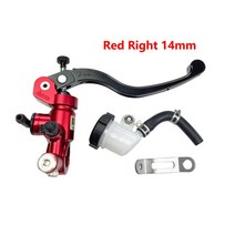Adelin 14mm 바이크 오토바이 브레이크 클러치 마스터 실린더 유압 펌프 핸들 범용 혼다 R6 Gsxr600 야마하, 03 14mm Red Right