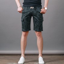 스댕클럽 남성용 여름 카고 밴드 반바지 BJ2167