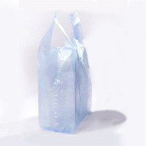 인터바겐 손잡이 검정 무지 비닐 봉투 약국 비닐백 포장백, 무지 44호 검정 200매