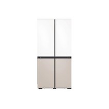 [하이마트] 삼성 비스포크 냉장고 4도어 프리스탠딩 RF85B9121AP (874L 새틴화이트＋새틴베이지)