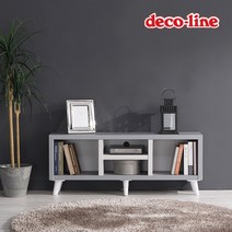 데코라인 코넬 닉슨 1200 거실장 DYL012C, 연그레이+크림