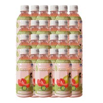 RFC 저온 살균 핑크 자몽 주스 100% NFC 저온 착즙 쥬스, 24개, 350ml
