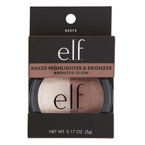 e.l.f. 베이크드 하이라이터 & 브론저 5.2g, Bronzed Glow, 1개